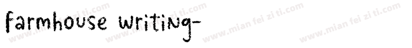 farmhouse writing字体转换